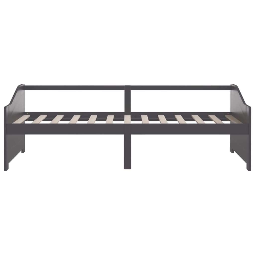 vidaXL 3-Seater Day Bed without Mattress Dark Grey 90x200cm