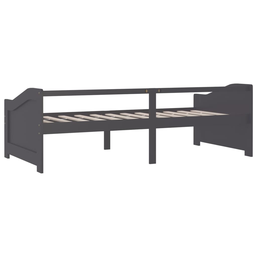 vidaXL 3-Seater Day Bed without Mattress Dark Grey 90x200cm