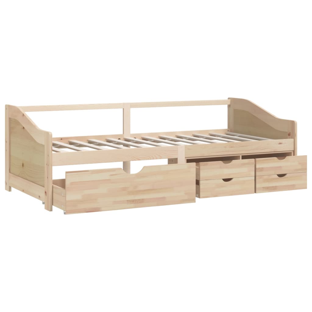 vidaXL 3-Seater Day Bed without Mattress Solid Pinewood 90x200cm