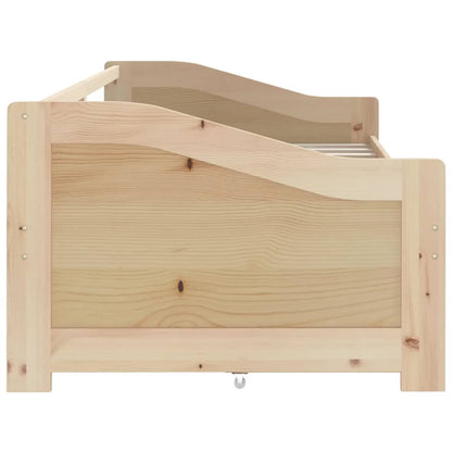 vidaXL 3-Seater Day Bed without Mattress Solid Pinewood 90x200cm
