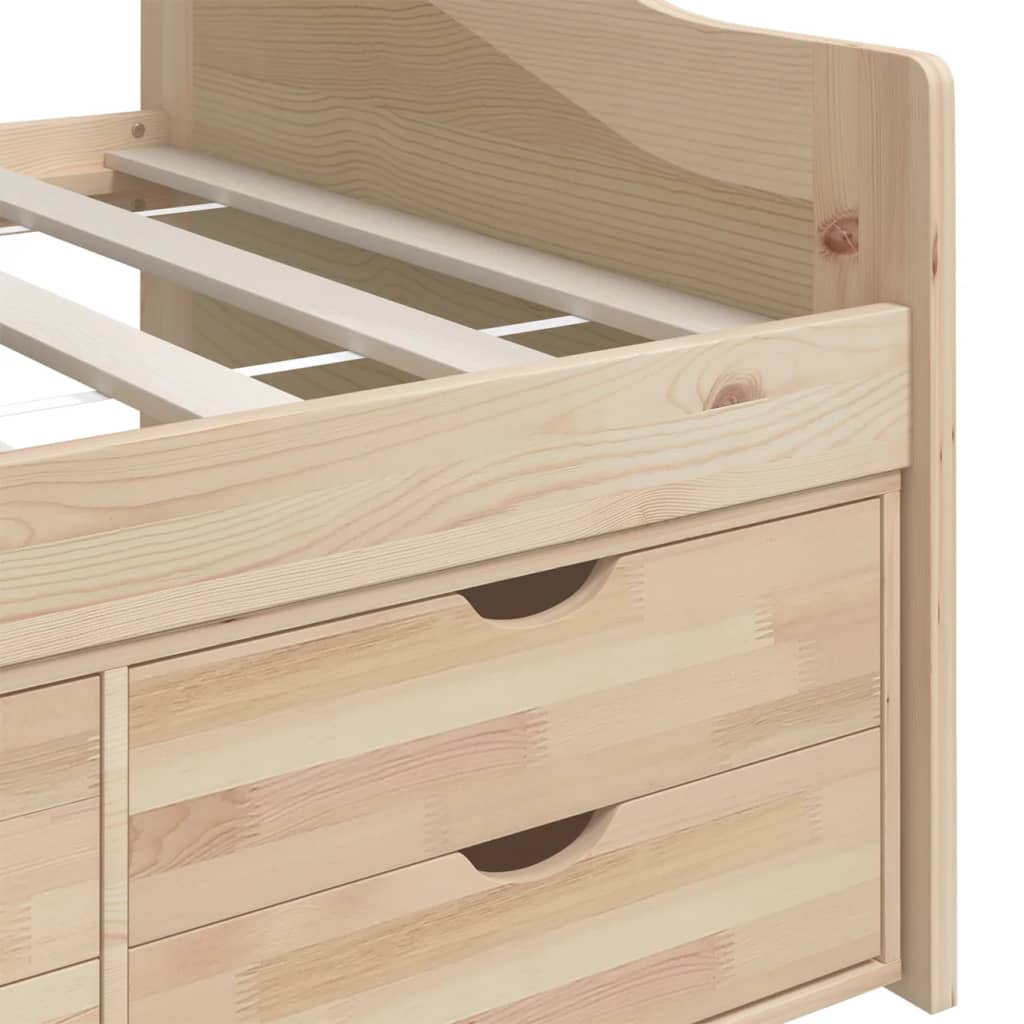 vidaXL 3-Seater Day Bed without Mattress Solid Pinewood 90x200cm