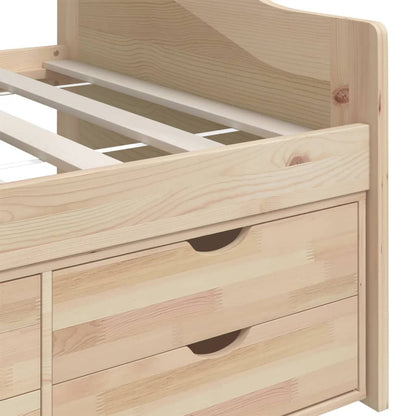 vidaXL 3-Seater Day Bed without Mattress Solid Pinewood 90x200cm