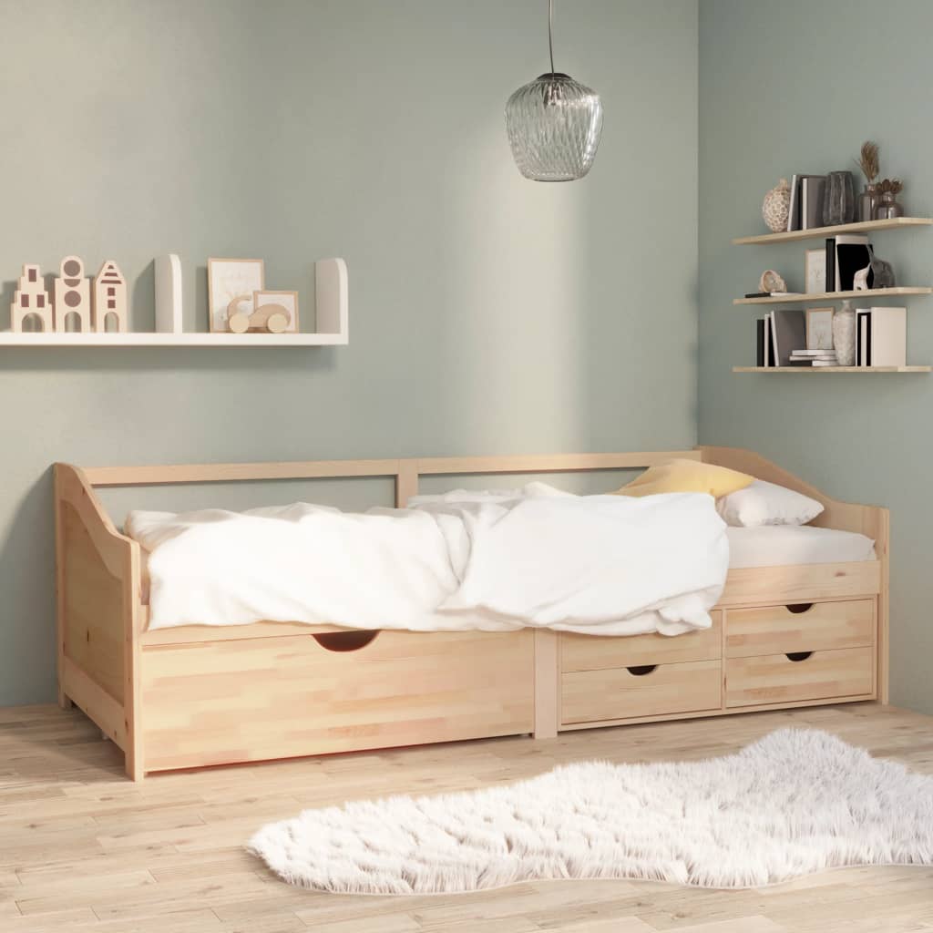 vidaXL 3-Seater Day Bed without Mattress Solid Pinewood 90x200cm