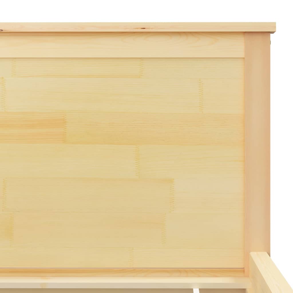 vidaXL Bed Frame | Pine Wood | Solid pinewood | Double | Durable | Bed Frame