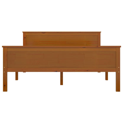 vidaXL Bed Frame without Mattress Honey Brown Solid Wood Pine 120x200cm