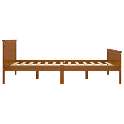 vidaXL Bed Frame without Mattress Honey Brown Solid Wood Pine 160x200cm