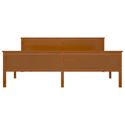 vidaXL Bed Frame without Mattress Honey Brown Solid Wood Pine 180x200cm