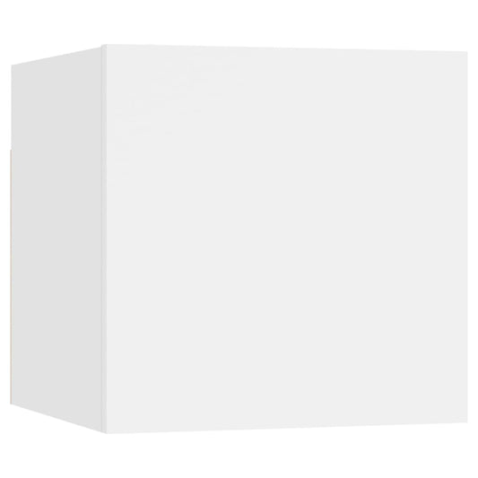 vidaXL Bedside Cabinet White 30.5x30x30 cm Engineered Wood