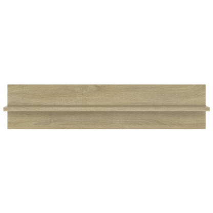 vidaXL Wall Shelf 2 pcs Sonoma Oak 80x11.5x18 cm Engineered Wood