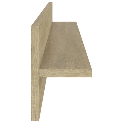 vidaXL Wall Shelf 4 pcs Sonoma Oak 80x11.5x18 cm Engineered Wood