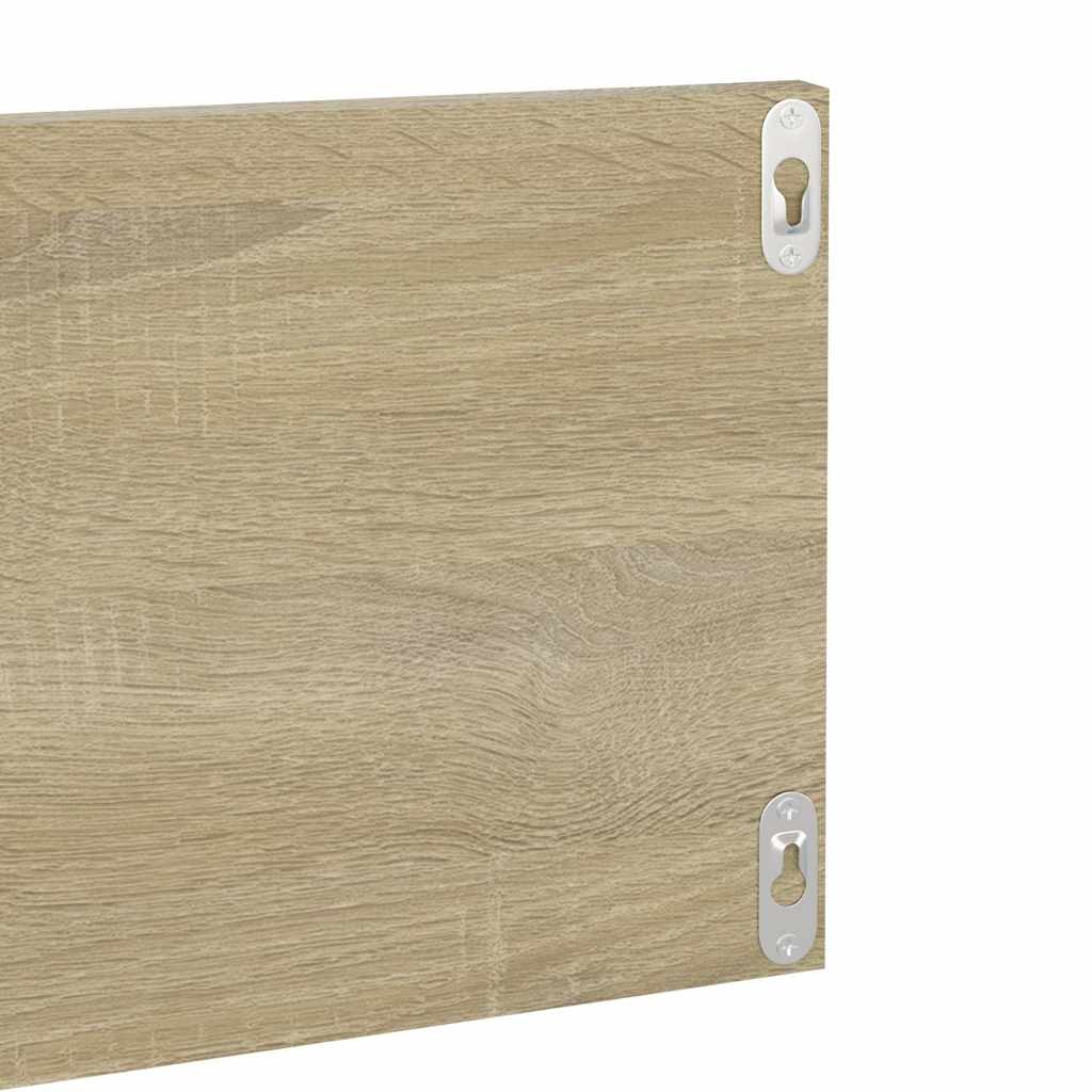 vidaXL Wall Shelf 4 pcs Sonoma Oak 80x11.5x18 cm Engineered Wood