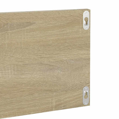 vidaXL Wall Shelf 4 pcs Sonoma Oak 80x11.5x18 cm Engineered Wood
