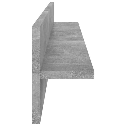 vidaXL Wall Shelf 4 pcs Concrete Grey 80x11.5x18 cm Engineered Wood