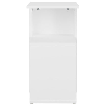 vidaXL Side Table White 36x30x56 cm Engineered Wood
