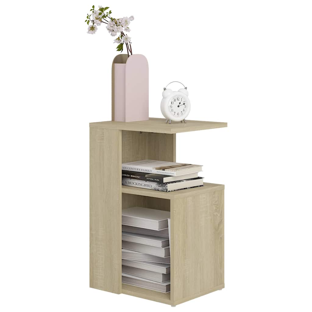 802996 vidaXL Side Table Sonoma Oak 36x30x56 cm Engineered Wood