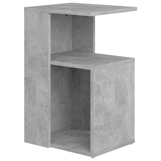 802997 vidaXL Side Table Concrete Grey 36x30x56 cm Engineered Wood