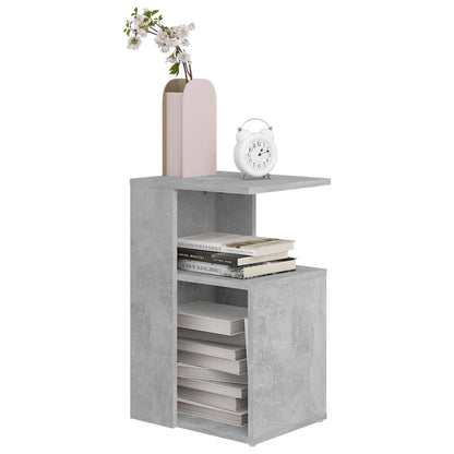 vidaXL Side Table Concrete Grey 36x30x56 cm Engineered Wood