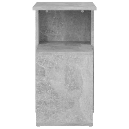 802997 vidaXL Side Table Concrete Grey 36x30x56 cm Engineered Wood