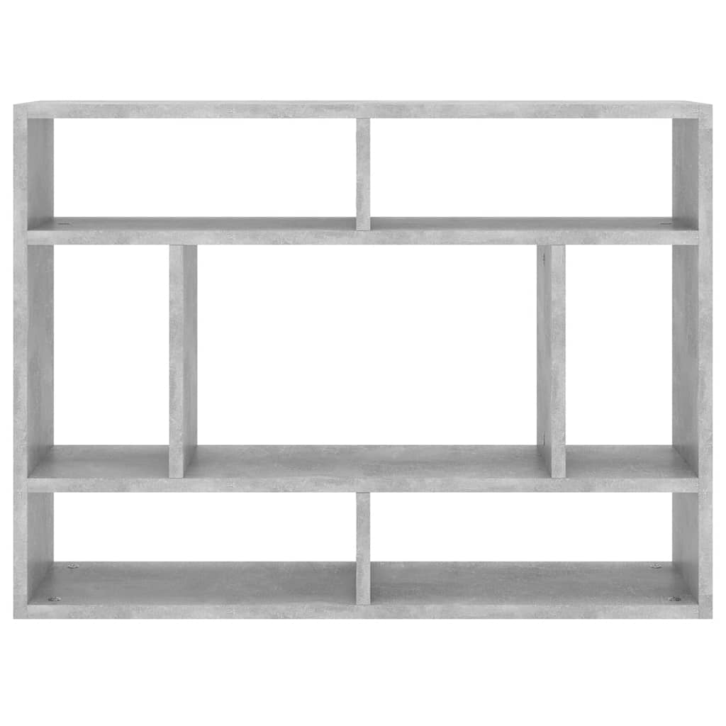 vidaXL Wall Shelf Concrete Grey 75x16x55 cm Engineered Wood