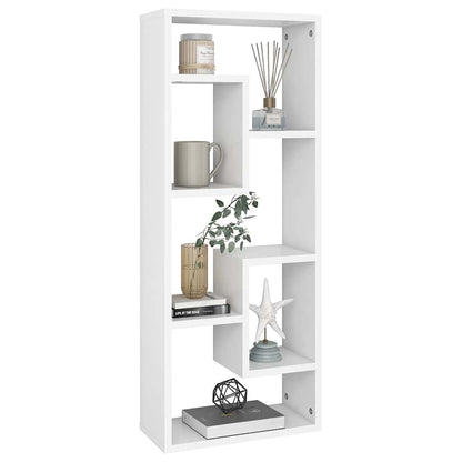 803011 vidaXL Wall Shelf White 36x16x90 cm Engineered Wood