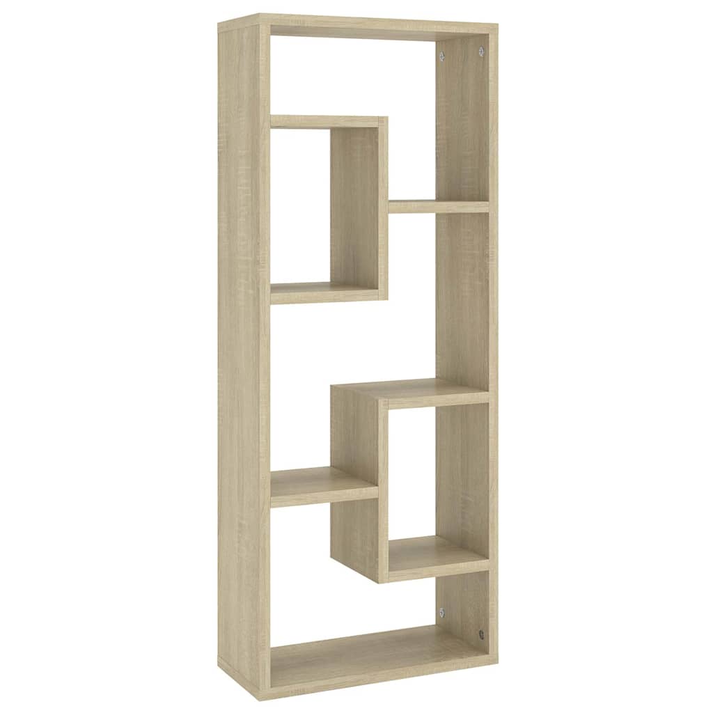 803014 vidaXL Wall Shelf Sonoma Oak 36x16x90 cm Engineered Wood