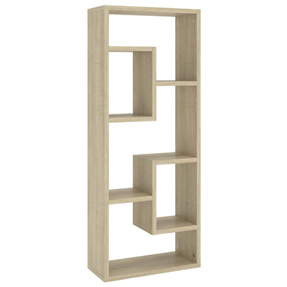 803014 vidaXL Wall Shelf Sonoma Oak 36x16x90 cm Engineered Wood