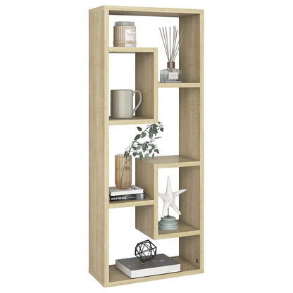 803014 vidaXL Wall Shelf Sonoma Oak 36x16x90 cm Engineered Wood
