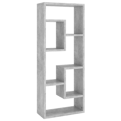 803015 vidaXL Wall Shelf Concrete Grey 36x16x90 cm Engineered Wood