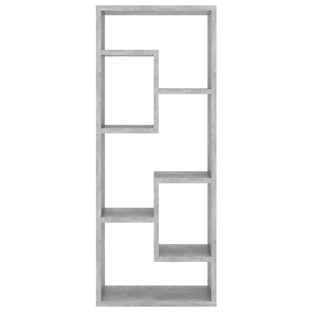 803015 vidaXL Wall Shelf Concrete Grey 36x16x90 cm Engineered Wood