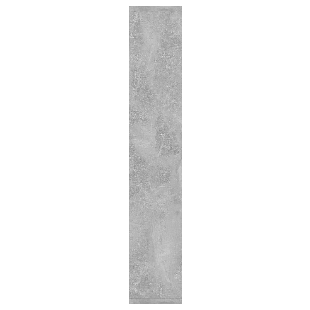 vidaXL Wall Shelf Concrete Grey 36x16x90 cm Engineered Wood