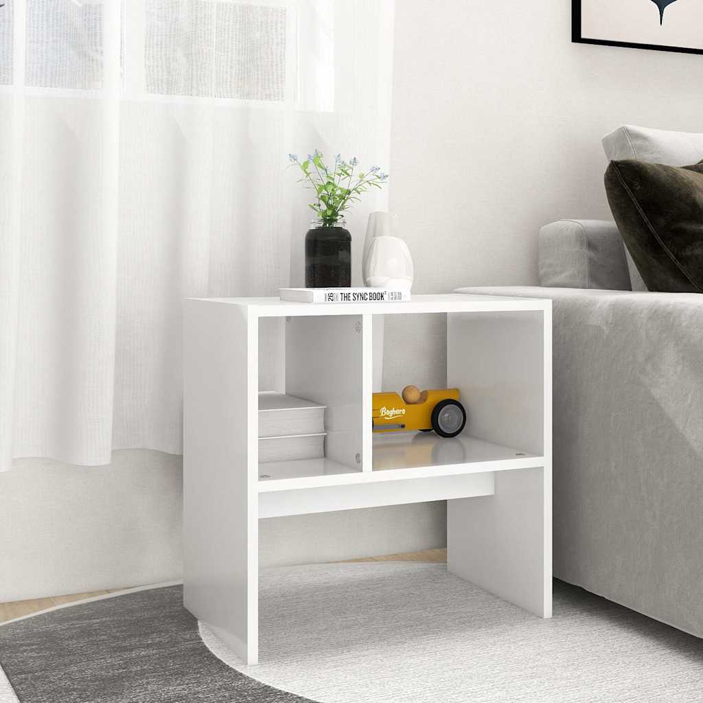 803020 vidaXL Side Table White 50x30x50 cm Engineered Wood