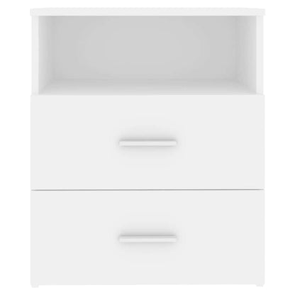 803272 vidaXL Bed Cabinet White 50x32x60 cm