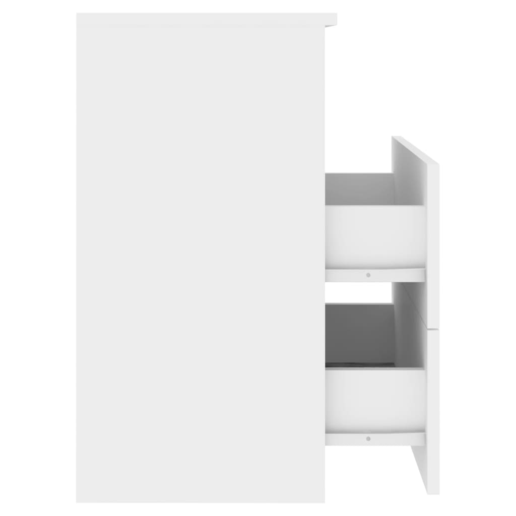 803273 vidaXL Bed Cabinets 2 pcs White 50x32x60 cm