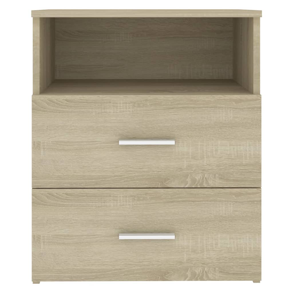 vidaXL Bed Cabinets 2 pcs Sonoma Oak 50x32x60 cm