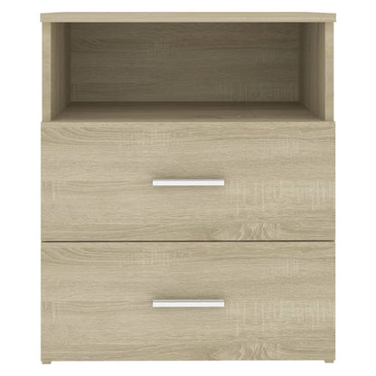 vidaXL Bed Cabinets 2 pcs Sonoma Oak 50x32x60 cm