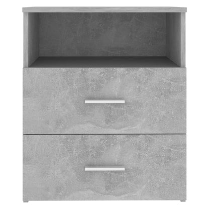803280 vidaXL Bed Cabinet Concrete Grey 50x32x60 cm