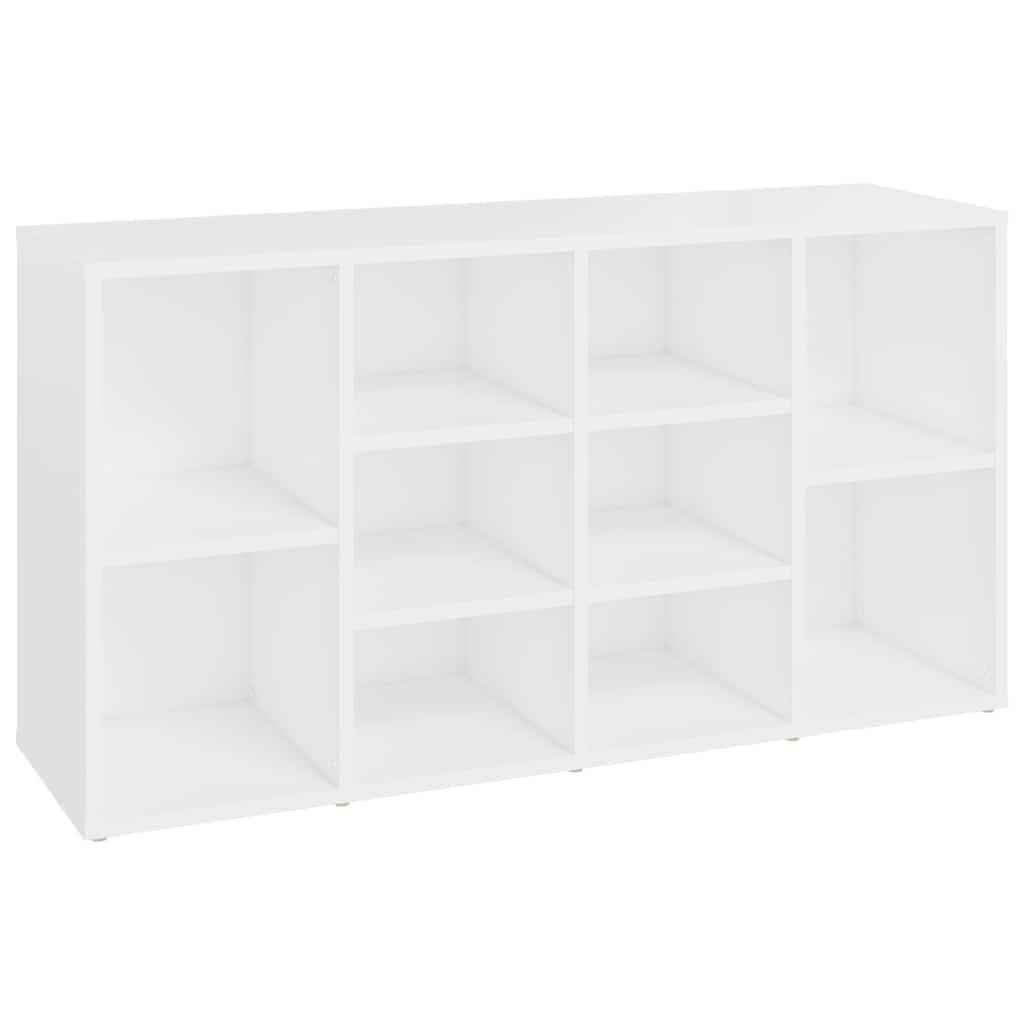 803290 vidaXL Shoe Bench White 103x30x55 cm Engineered Wood