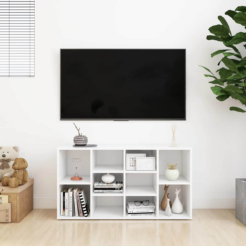 803290 vidaXL Shoe Bench White 103x30x55 cm Engineered Wood