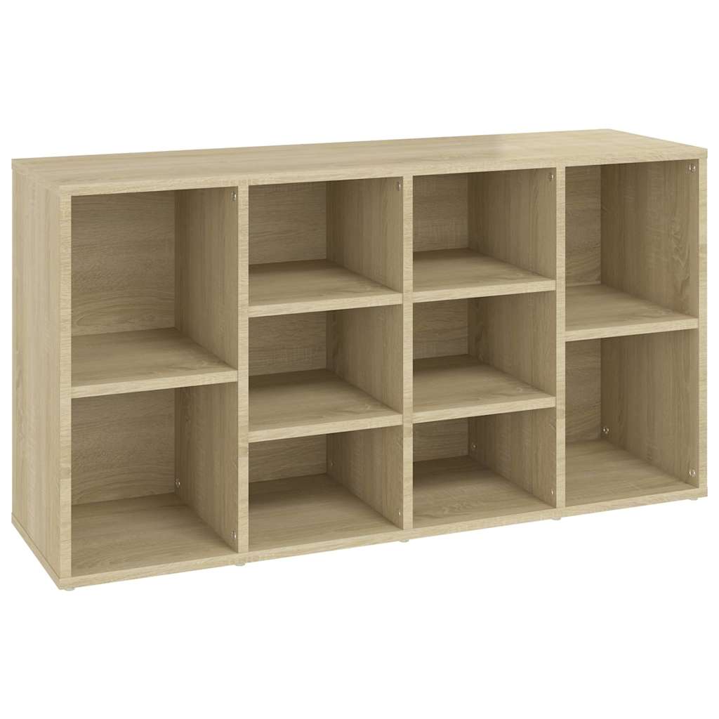 vidaXL Shoe Bench Sonoma Oak 103x30x55 cm Engineered Wood