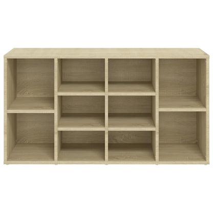 vidaXL Shoe Bench Sonoma Oak 103x30x55 cm Engineered Wood