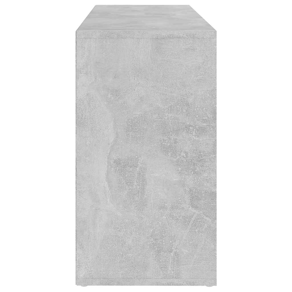 vidaXL Shoe Bench Concrete Grey 103x30x55 cm Engineered Wood