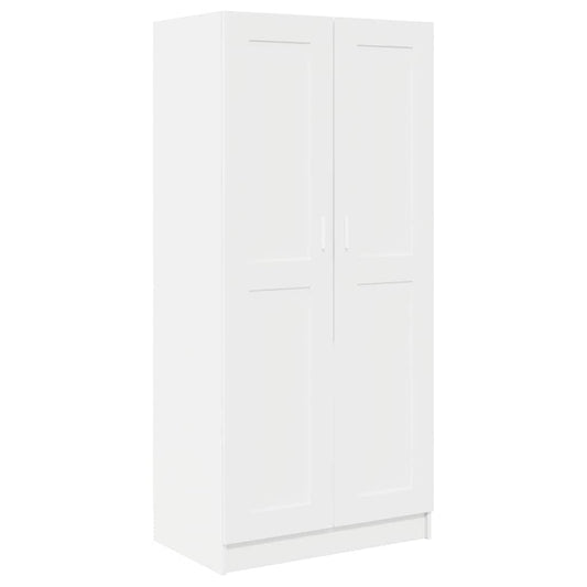 803434 vidaXL Wardrobe White 82,5x51,5x180 cm Engineered Wood
