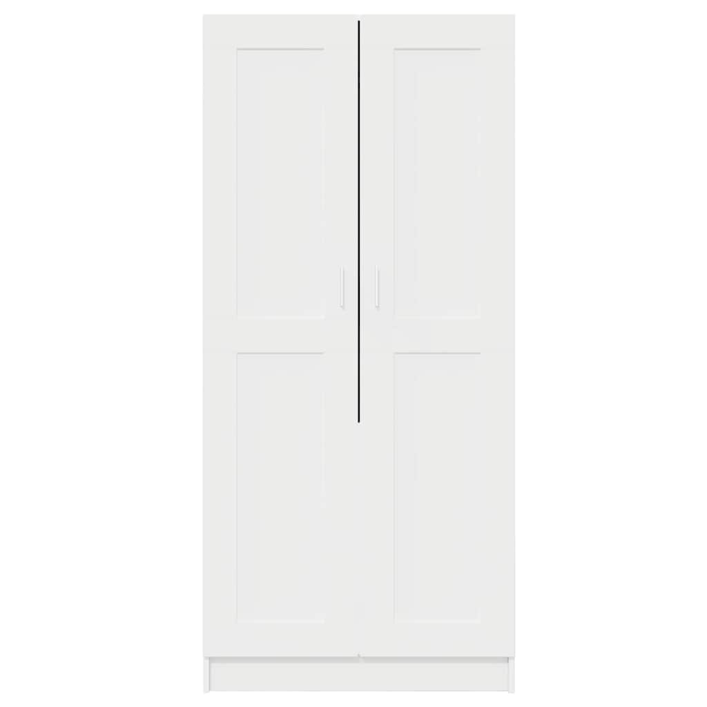 803434 vidaXL Wardrobe White 82,5x51,5x180 cm Engineered Wood