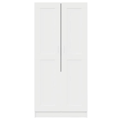 803434 vidaXL Wardrobe White 82,5x51,5x180 cm Engineered Wood
