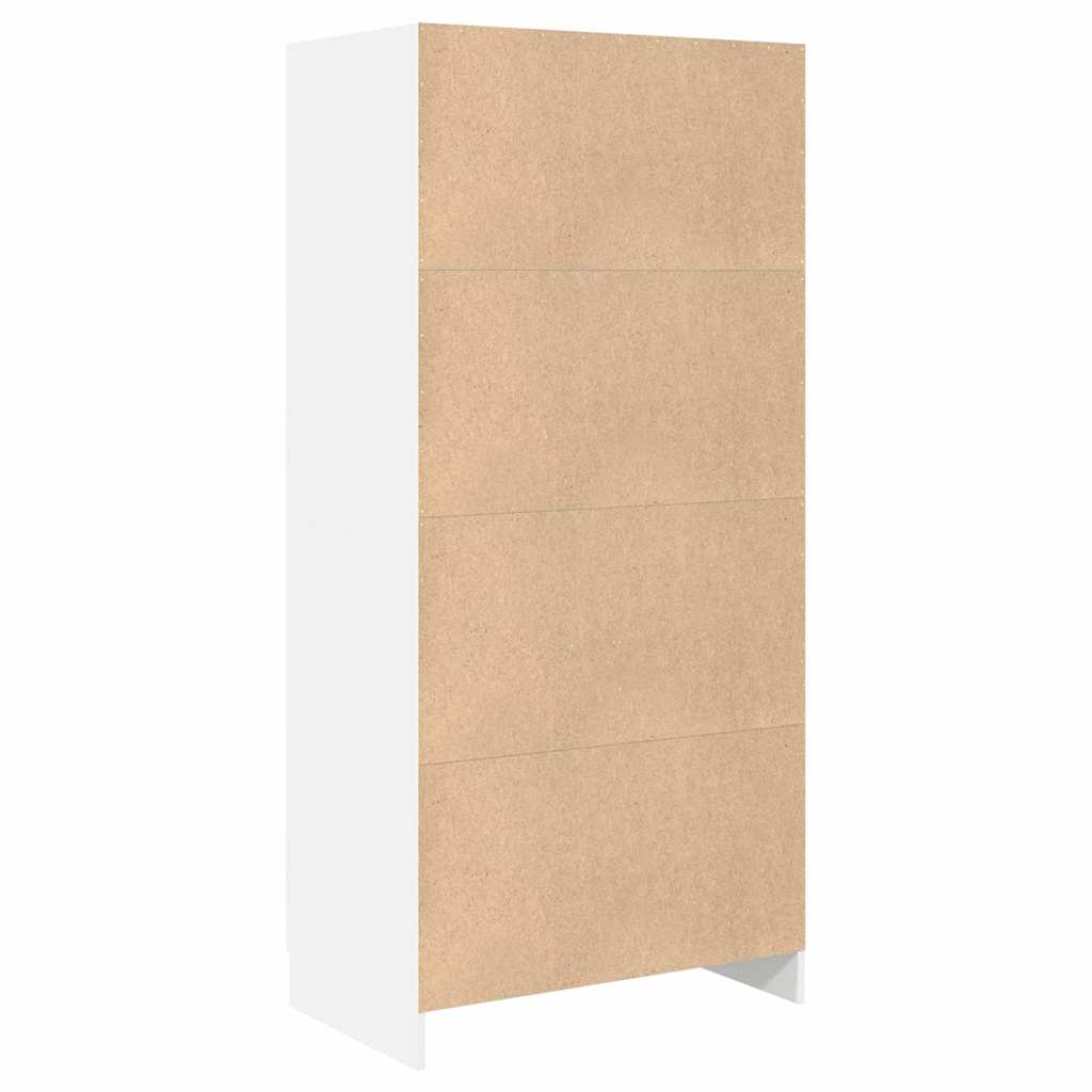 803434 vidaXL Wardrobe White 82,5x51,5x180 cm Engineered Wood