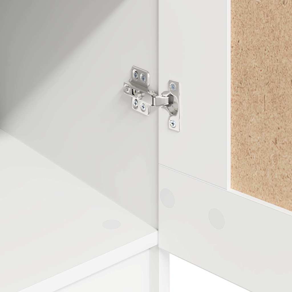 803434 vidaXL Wardrobe White 82,5x51,5x180 cm Engineered Wood