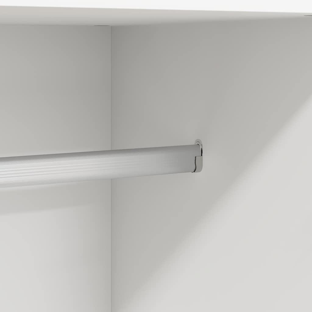 803434 vidaXL Wardrobe White 82,5x51,5x180 cm Engineered Wood