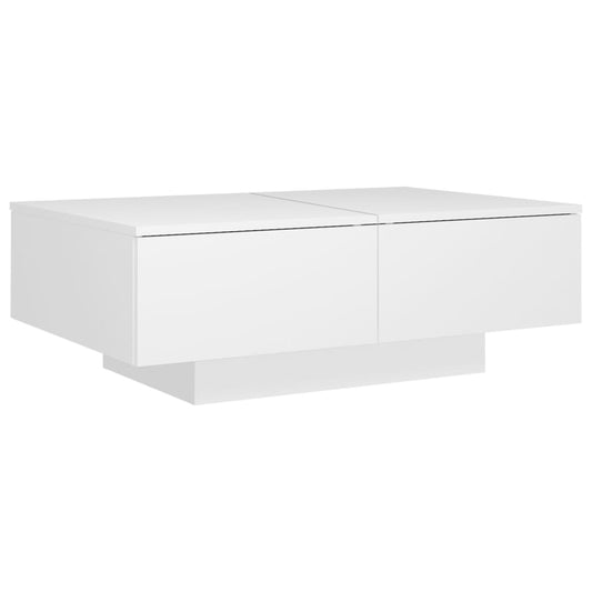 vidaXL Coffee Table | White | Engineered Wood | Medium | Stylish Design