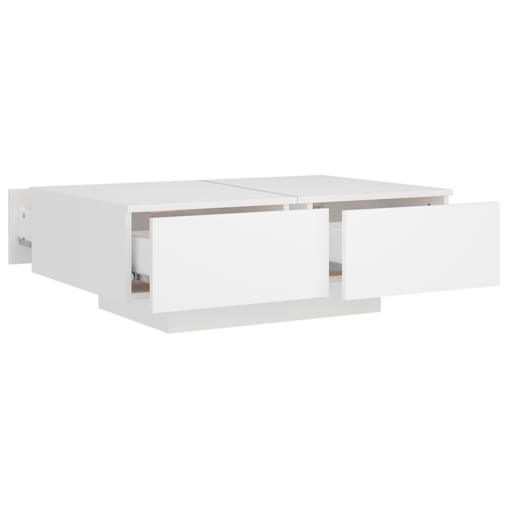 vidaXL Coffee Table | White | Engineered Wood | Medium | Stylish Design