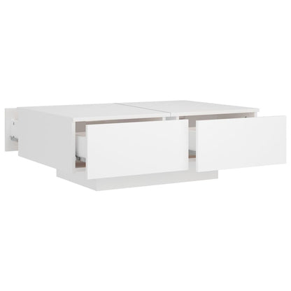 vidaXL Coffee Table | White | Engineered Wood | Medium | Stylish Design